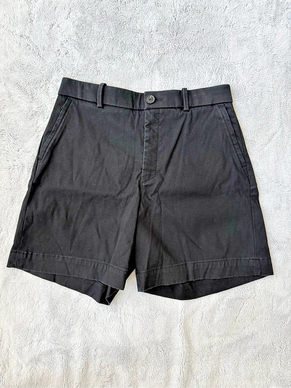 SPANX Stretch Twill 5" Black Shorts Size Medium